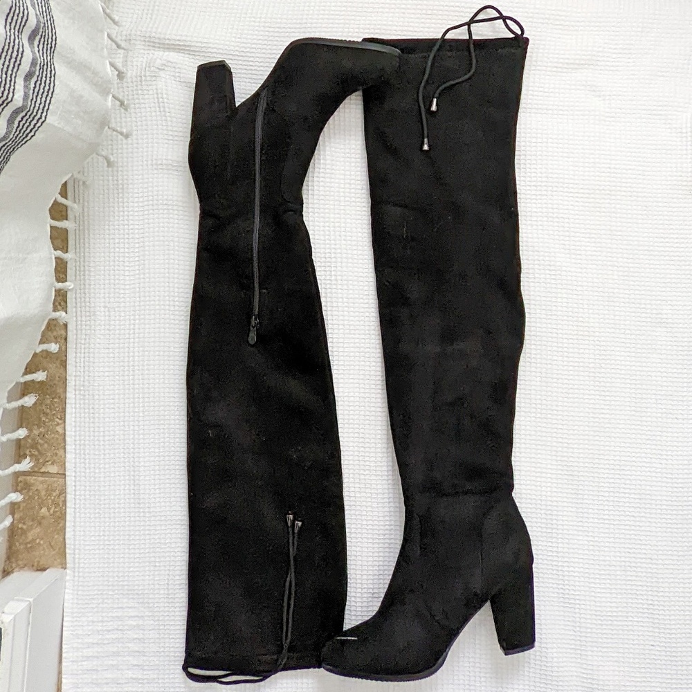 Black over the knee boots